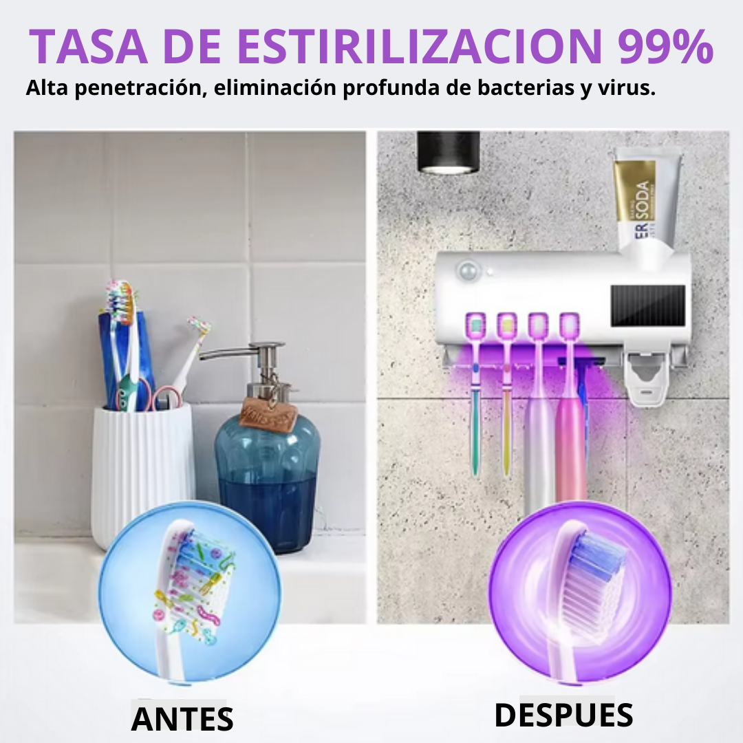 Esterilizador UV Inteligente para Cepillo de Dientes